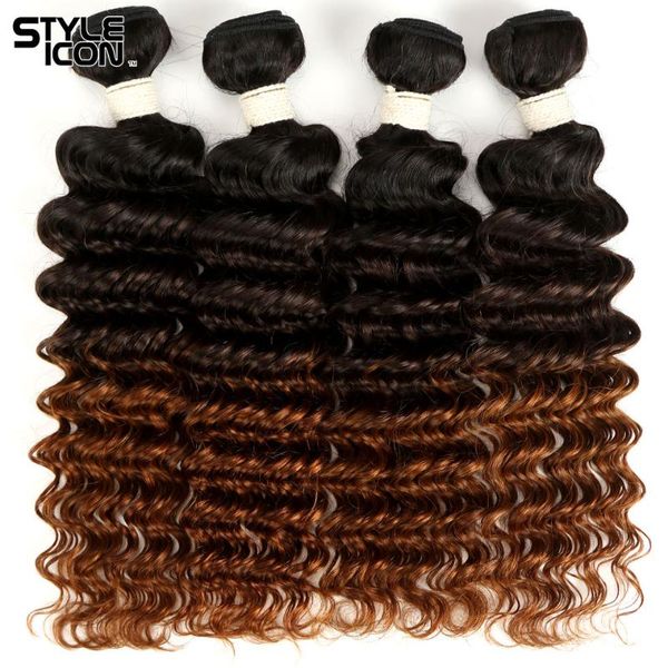 human hair bulks styleicon ombre 3 bundles brazillian deep wave 10inch-22inch 1b/4/30 remy weaves no shedding, Black
human hair bulks styleicon ombre 3 bundles brazillian deep wave 10inch-22inch 1b/4/30 remy weaves no shedding, Black