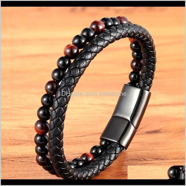 charm bracelets jewelry drop delivery 2021 special style bead combination splicing mens leather bracelet three colors diy size years surpris, Golden;silver
charm bracelets jewelry drop delivery 2021 special style bead combination splicing mens leather bracelet three colors diy size years surpris, Golden;silver