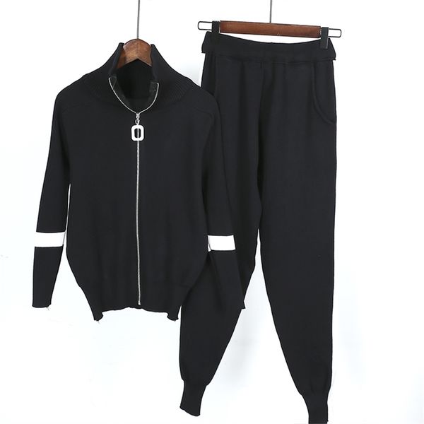 women zipper cardigan jacket coats + pencil pant suits knitted tracksuit casual sweaters trousers 2 pcs sets 210514, White
women zipper cardigan jacket coats + pencil pant suits knitted tracksuit casual sweaters trousers 2 pcs sets 210514, White