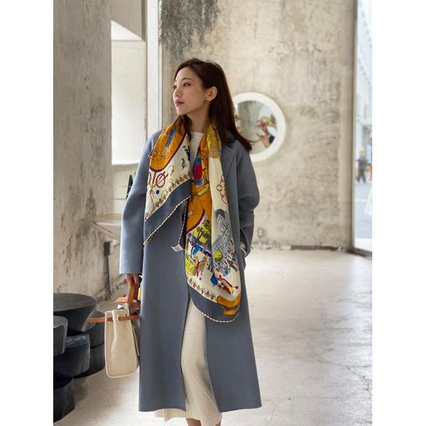 scarves 30% silk 70% cashmere blended scarf shawl 140 luxury designer stole, Blue;gray
scarves 30% silk 70% cashmere blended scarf shawl 140 luxury designer stole, Blue;gray