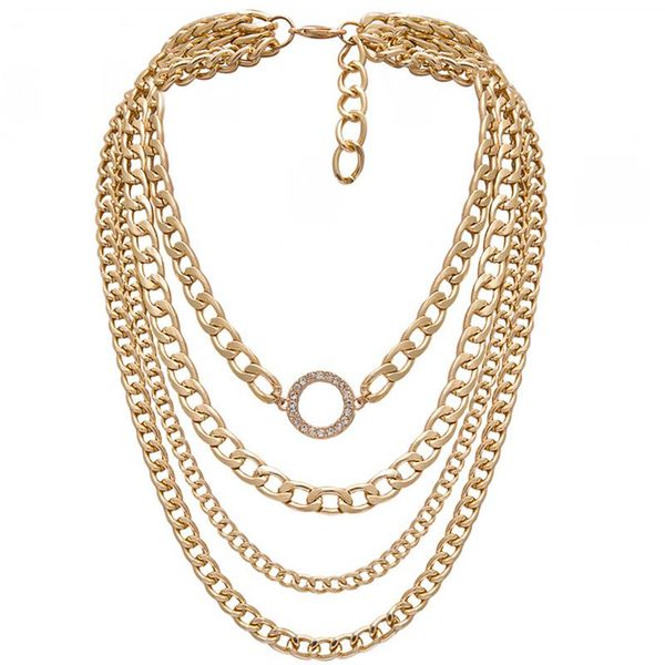 multi layer aluminum thick chain chunky necklace steampunk man ethnic cuban choker collar women male jewelry chains, Silver
multi layer aluminum thick chain chunky necklace steampunk man ethnic cuban choker collar women male jewelry chains, Silver