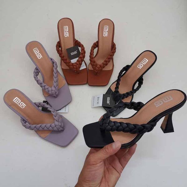 slippers shoes shallow ladies' slipers women square toe thin heels rubber flip flops heeled mules 2021 soft hawaiian high slides, Black
slippers shoes shallow ladies' slipers women square toe thin heels rubber flip flops heeled mules 2021 soft hawaiian high slides, Black