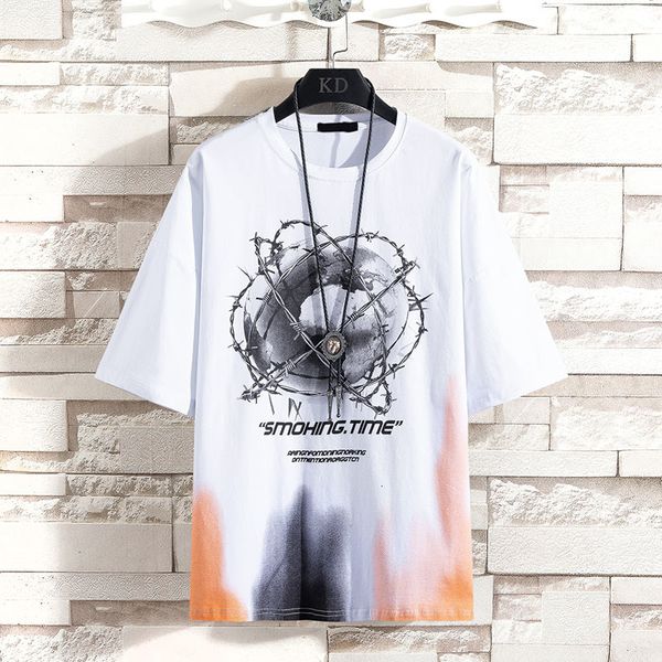 men's t-shirts summer loose casual t-shirt men short sleeve tshirts male fashion trend print hip hop cotton tee high quality, White;black
men's t-shirts summer loose casual t-shirt men short sleeve tshirts male fashion trend print hip hop cotton tee high quality, White;black