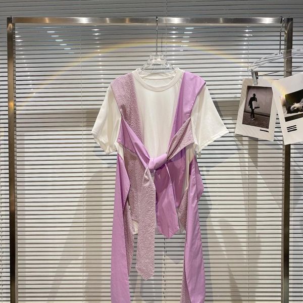 women's t-shirt band width cloth design women t shirt 2021 summer small fragrance round neck short sleeve, White
women's t-shirt band width cloth design women t shirt 2021 summer small fragrance round neck short sleeve, White