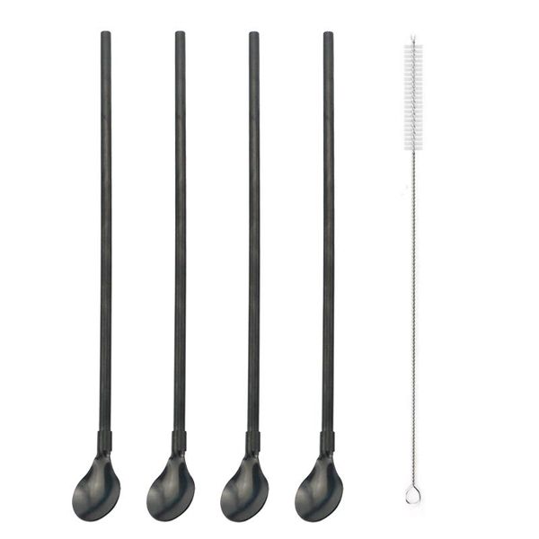 4Pcs Reusable Metal Straw Stainless Steel Scoop Long Straws Milk Tea Bar Cocktail Portable Stirring Drink Tools Drinking
4Pcs Reusable Metal Straw Stainless Steel Scoop Long Straws Milk Tea Bar Cocktail Portable Stirring Drink Tools Drinking