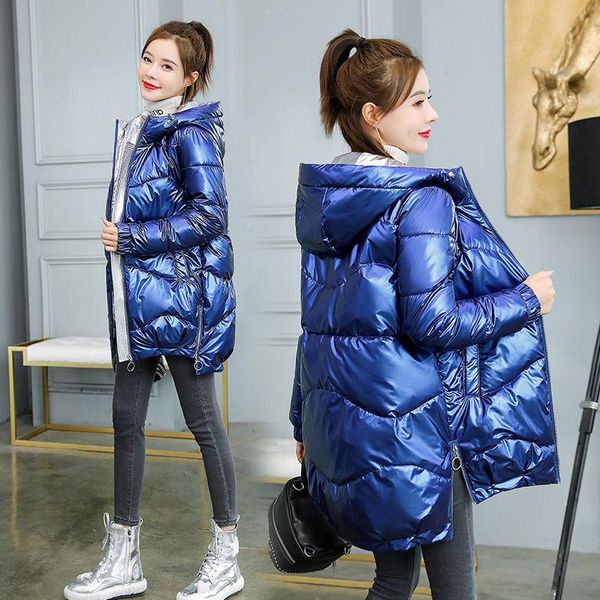 winter jacket parkas women glossy down cotton hooded parka warm female padded casual outwear p985 women's &, Black
winter jacket parkas women glossy down cotton hooded parka warm female padded casual outwear p985 women's &, Black