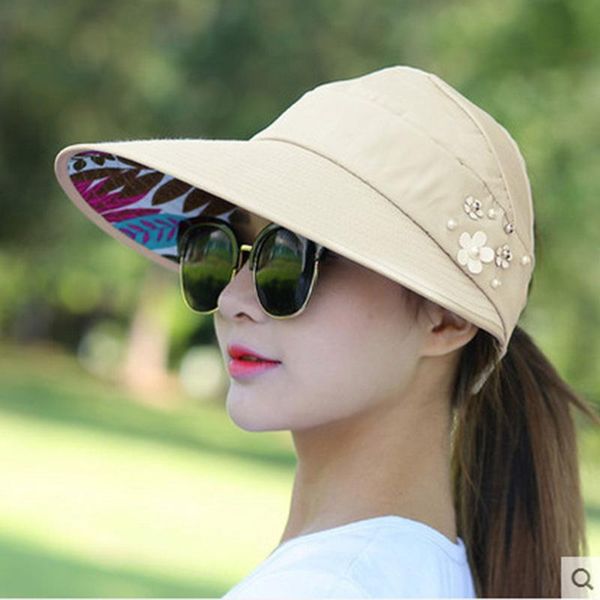 wide brim hats summer sun for women visor anti-ultraviolet elastic hollow hat womens outdoo beach baseball cap caps, Blue;gray
wide brim hats summer sun for women visor anti-ultraviolet elastic hollow hat womens outdoo beach baseball cap caps, Blue;gray