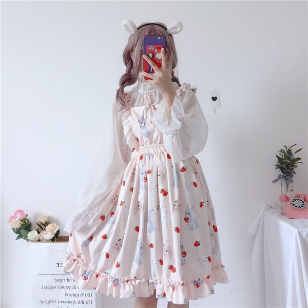 casual dresses womens chic lady kawaii ulzzang strawberry rabbit cute strap female ins vintage harajuku for women fy9j, Black;gray
casual dresses womens chic lady kawaii ulzzang strawberry rabbit cute strap female ins vintage harajuku for women fy9j, Black;gray