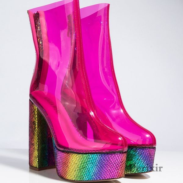 dress shoes perixir platform boots women chunky high heels ladies nightclub thick heel snake print pvc rainbow woman r36r, Black
dress shoes perixir platform boots women chunky high heels ladies nightclub thick heel snake print pvc rainbow woman r36r, Black