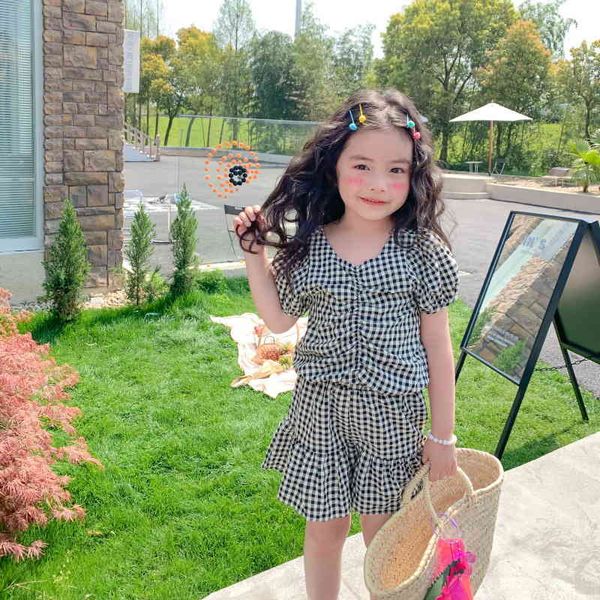 clothing sets korean style summer kids girls 2-pcs black plaid t-shirt + skirts cute children fashion clothes e704 7khn, White
clothing sets korean style summer kids girls 2-pcs black plaid t-shirt + skirts cute children fashion clothes e704 7khn, White