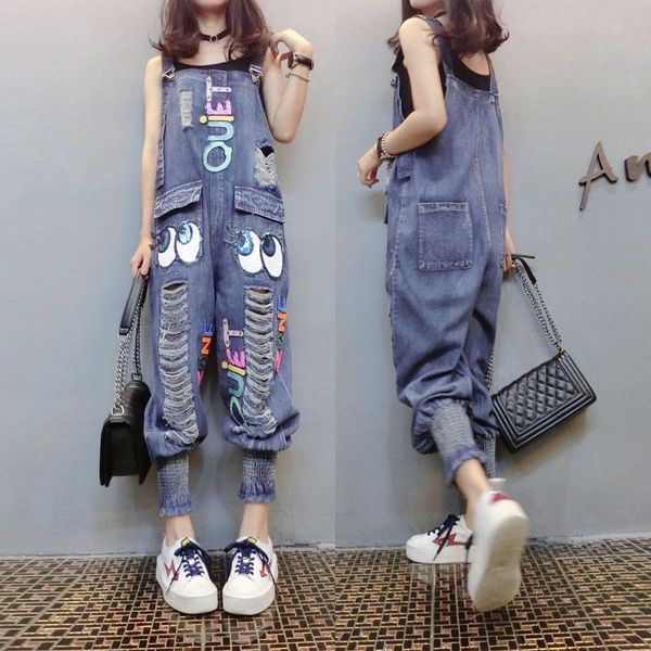 women's jumpsuits & rompers 2021 european spring autumn jumpsuit fashion ankle-length pant female casual loose hole harem pants jeans l, Black;white
women's jumpsuits & rompers 2021 european spring autumn jumpsuit fashion ankle-length pant female casual loose hole harem pants jeans l, Black;white