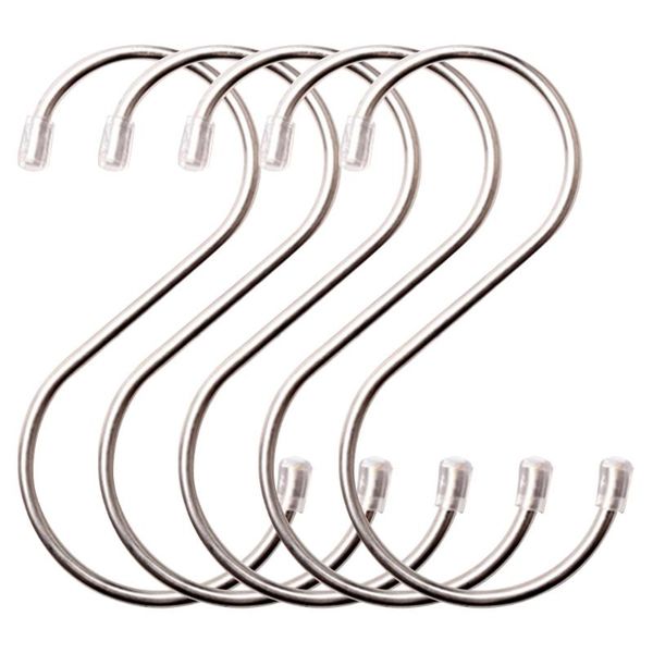 hooks & rails 5pcs durable and firm fixed bracket hanging storage tool stainless steel s-shaped general purpose hook
hooks & rails 5pcs durable and firm fixed bracket hanging storage tool stainless steel s-shaped general purpose hook