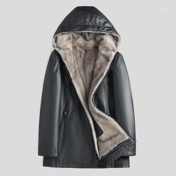men's leather & faux winter hooded genuine cowhide jacket warm liner male black jackets veste homme luxe sqq921
men's leather & faux winter hooded genuine cowhide jacket warm liner male black jackets veste homme luxe sqq921