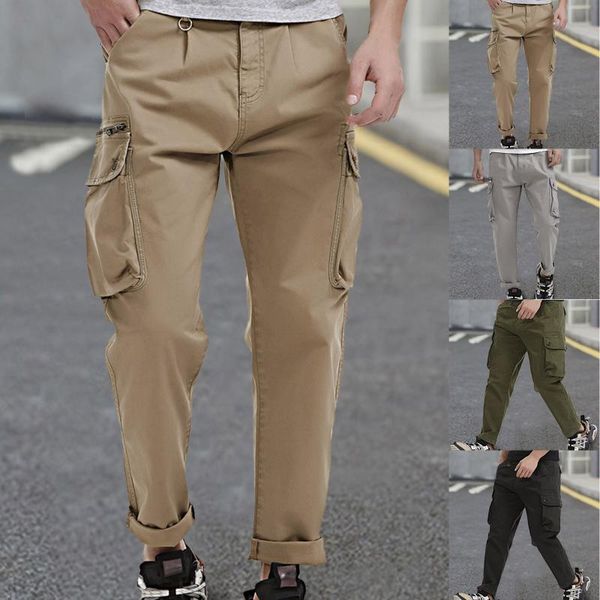 men's pants mid-waist zip casual relaxed fit solid cargo oversize tactical trousers with multi-pocket sweatpants *8, Black
men's pants mid-waist zip casual relaxed fit solid cargo oversize tactical trousers with multi-pocket sweatpants *8, Black