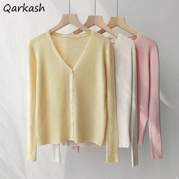 women's knits & tees long sleeve cardigan women summer sunproof casual solid v-neck chic all-match fashion single-breasted ulzzang cut, White
women's knits & tees long sleeve cardigan women summer sunproof casual solid v-neck chic all-match fashion single-breasted ulzzang cut, White