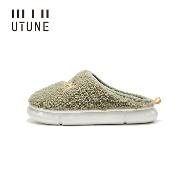 utune embroidery winter warm slippers women plush platform indoor shoes men furry slides eva light super soft home flats 211020, Black
utune embroidery winter warm slippers women plush platform indoor shoes men furry slides eva light super soft home flats 211020, Black