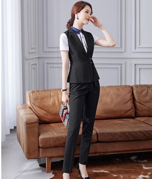 fashion formal blazers 2 piece set uniform designs pantsuits with and pants for ladies business suits female women's two, White
fashion formal blazers 2 piece set uniform designs pantsuits with and pants for ladies business suits female women's two, White