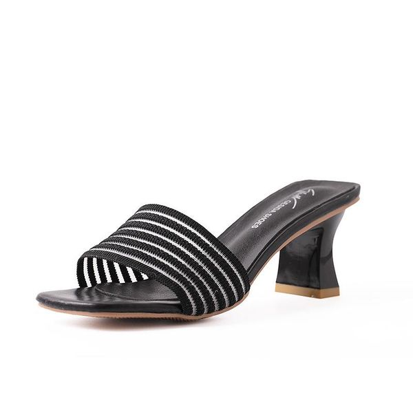slippers women 2021 summer slides high heels 7cm outdoor woman nylon shallow square heel ladies slipper 35-39, Black
slippers women 2021 summer slides high heels 7cm outdoor woman nylon shallow square heel ladies slipper 35-39, Black