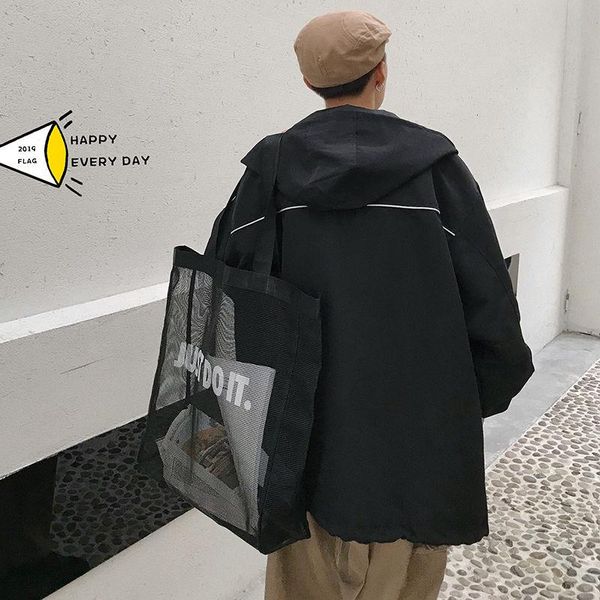 men's jacket's 2021 spring autumn solid color tooling jacket versatile functional coat loose hooded male personality men jackets, Black;brown
men's jacket's 2021 spring autumn solid color tooling jacket versatile functional coat loose hooded male personality men jackets, Black;brown