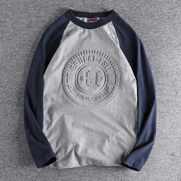 cotton men's long sleeve t-shirt, three-dimensional relief pattern, simple style, leisure, autumn series 304, Black
cotton men's long sleeve t-shirt, three-dimensional relief pattern, simple style, leisure, autumn series 304, Black