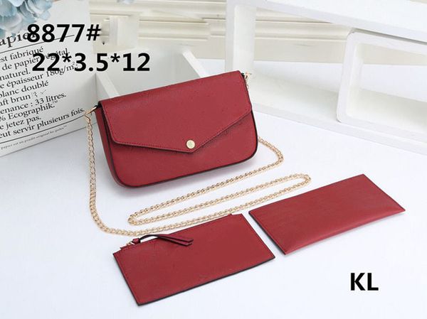 women shoulder bag crossbody chain 3pcs/set small purse pu leather letter press luxury designer handbags 2021 style 4color choose
women shoulder bag crossbody chain 3pcs/set small purse pu leather letter press luxury designer handbags 2021 style 4color choose