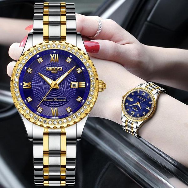 wristwatches nibosi women watches 2021 fashion crystal ladies stainless steel blue female quartz watch, Slivery;brown
wristwatches nibosi women watches 2021 fashion crystal ladies stainless steel blue female quartz watch, Slivery;brown