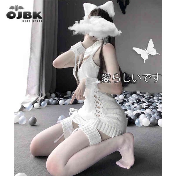 ojbk sweater open chest back hollow ribbon strap anime cat cosplay costumes white sheep kitty 2021 new arrival dropship, Black;white
ojbk sweater open chest back hollow ribbon strap anime cat cosplay costumes white sheep kitty 2021 new arrival dropship, Black;white