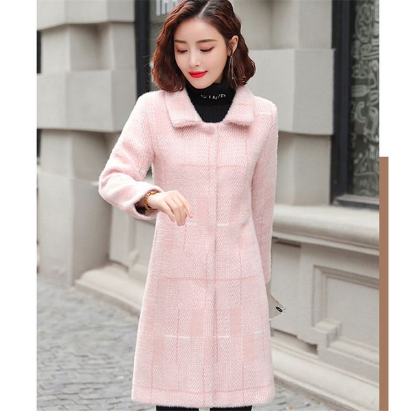 women's trench coats fashion plus size women faux woolen coat autumn winter mid-length thick warm golden mink wool jacket ladies o, Tan;black
women's trench coats fashion plus size women faux woolen coat autumn winter mid-length thick warm golden mink wool jacket ladies o, Tan;black
