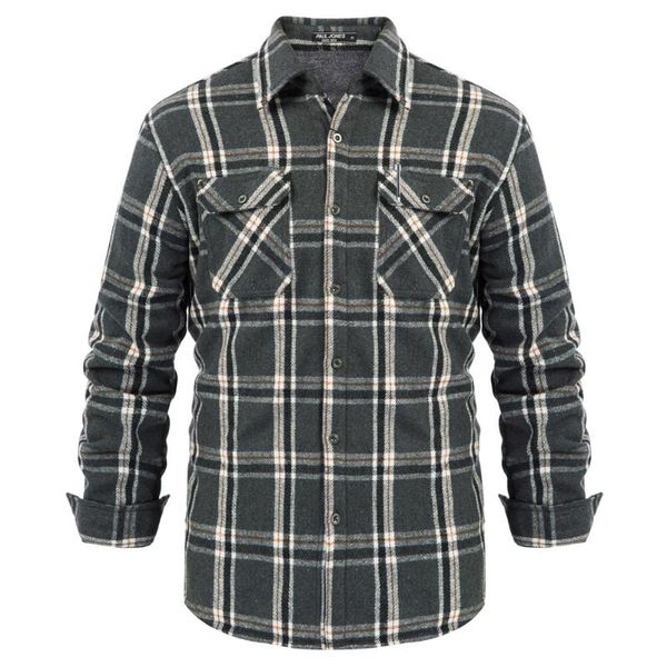 men's casual shirts autumn/winter men fleece lined plaided shirt pockets long sleeve brushed fabric warm male clothing soft, White;black
men's casual shirts autumn/winter men fleece lined plaided shirt pockets long sleeve brushed fabric warm male clothing soft, White;black