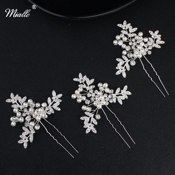 hair clips & barrettes miallo 9pcs/lot rhinestone pearls women hairpins fashion forks wedding accessories jewelry hairpieces bride's ti, Golden;silver
hair clips & barrettes miallo 9pcs/lot rhinestone pearls women hairpins fashion forks wedding accessories jewelry hairpieces bride's ti, Golden;silver
