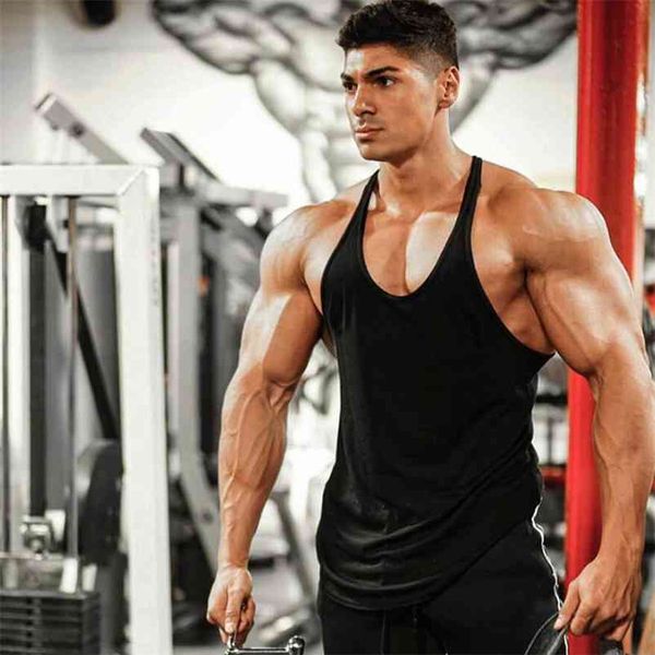 gym clothing bodybuilding tank men fitness training sleeveless shirt solid cotton muscle undershirt vest singlets 210623, White;black
gym clothing bodybuilding tank men fitness training sleeveless shirt solid cotton muscle undershirt vest singlets 210623, White;black