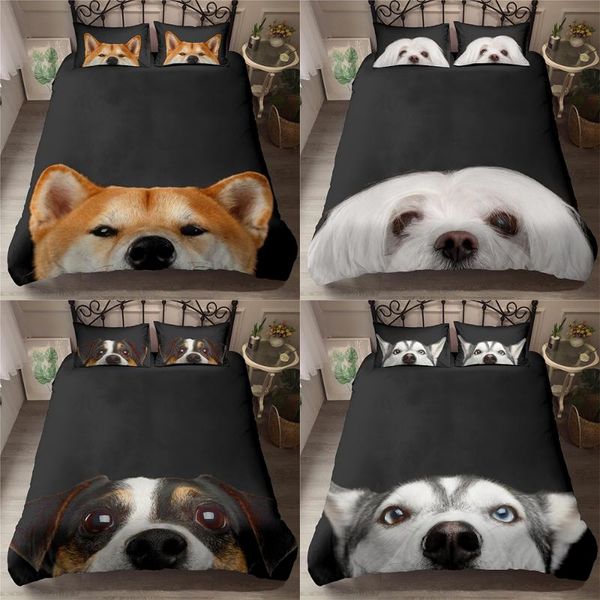bedding sets 2021 3d animal dog set luxury duvet cover cute puppy comforter bed decoration king linen
bedding sets 2021 3d animal dog set luxury duvet cover cute puppy comforter bed decoration king linen