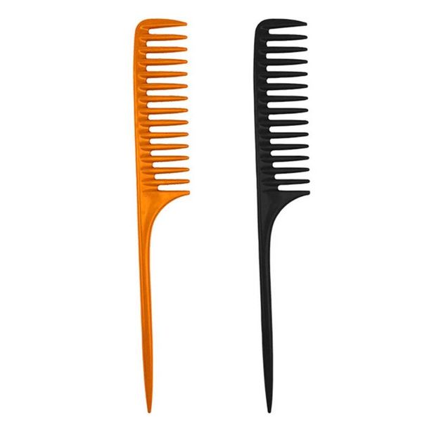 hair brushes wide tooth rat tail combs pintail barber styling comb for women anti static hairdressing tool, Silver
hair brushes wide tooth rat tail combs pintail barber styling comb for women anti static hairdressing tool, Silver