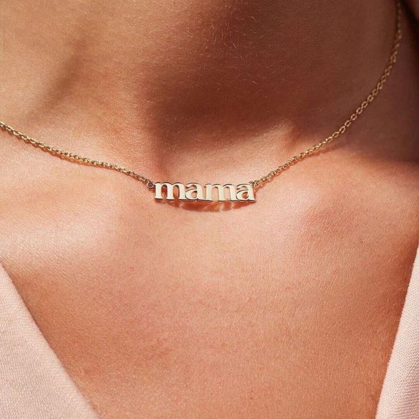 chokers fashion jewelry stainless steel gold plated mama pendant necklace, Golden;silver
chokers fashion jewelry stainless steel gold plated mama pendant necklace, Golden;silver