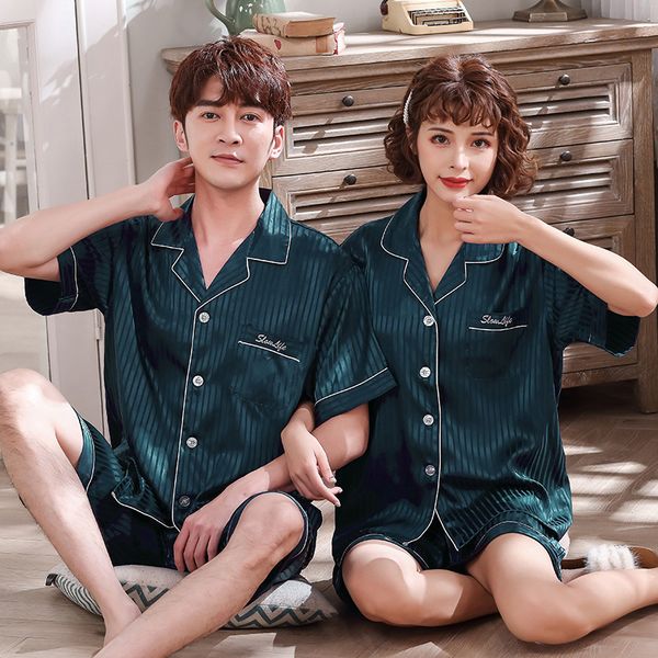 new men and women pajama set satin silk pyjamas women home sleepwear suit long sleeves cardigan satin couples pajamas set pijama, Black;red
new men and women pajama set satin silk pyjamas women home sleepwear suit long sleeves cardigan satin couples pajamas set pijama, Black;red