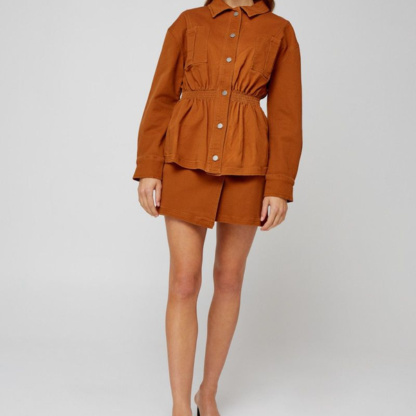 women 2021 fashion overshirt pockets loose jacket coat vintage adjustable drawstring frayed female outerwear chic women's jackets, Black;brown
women 2021 fashion overshirt pockets loose jacket coat vintage adjustable drawstring frayed female outerwear chic women's jackets, Black;brown