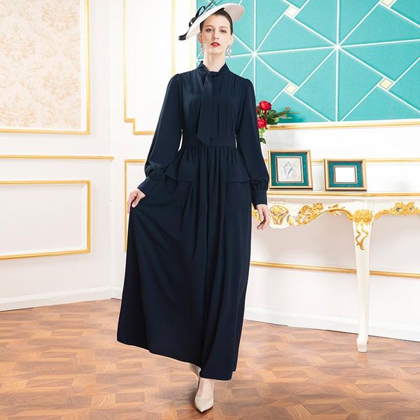 casual dresses 2021 year evening clothing spring autumn chiffon long dress office lady bow neck slim waist party elegant dz2554, Black;gray
casual dresses 2021 year evening clothing spring autumn chiffon long dress office lady bow neck slim waist party elegant dz2554, Black;gray