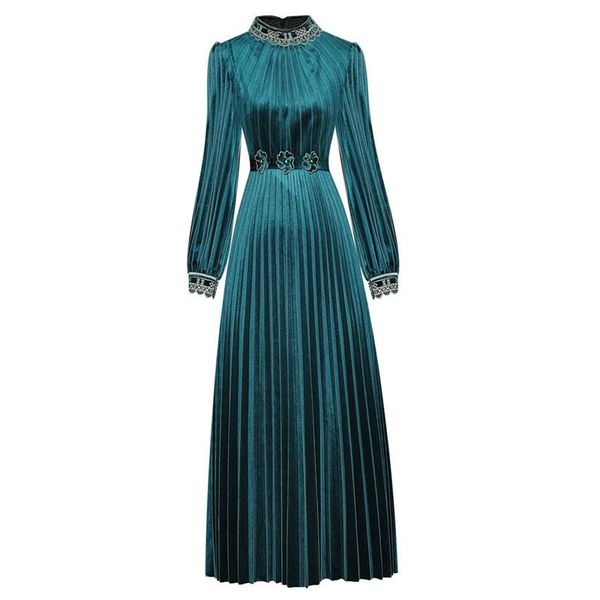 casual dresses women's clothing green/brown velvet flower appliques belt pleated ankle length long sleeve maxi plus size, Black;gray
casual dresses women's clothing green/brown velvet flower appliques belt pleated ankle length long sleeve maxi plus size, Black;gray