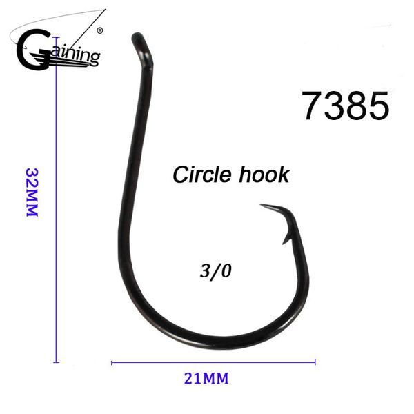 3/0 fishing hooks stainless steel carbon chemically sharpened ocs circle hook tackle 7385
3/0 fishing hooks stainless steel carbon chemically sharpened ocs circle hook tackle 7385