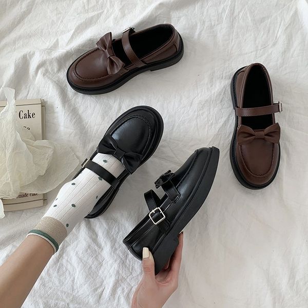 vintage oxford shoes women japanese style buckle strap soft bow knot waterproof platform college student casual shoes plus size c0410, Black
vintage oxford shoes women japanese style buckle strap soft bow knot waterproof platform college student casual shoes plus size c0410, Black