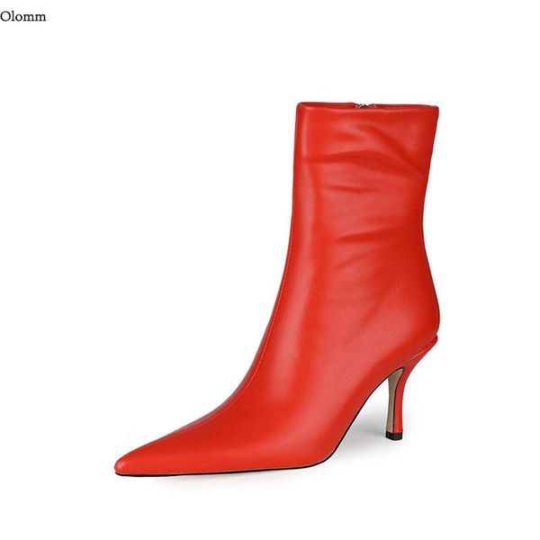 boots olomm 2021 women winter ankle thin heels pointed toe gorgeous blue red fuchsia white party shoes plus us size 5-13, Black
boots olomm 2021 women winter ankle thin heels pointed toe gorgeous blue red fuchsia white party shoes plus us size 5-13, Black
