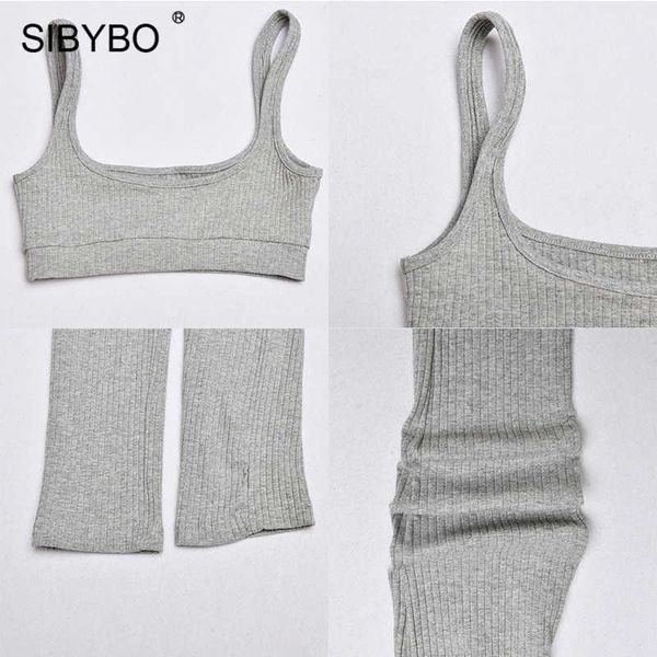 sibybo ribbed high waist two piece women sleeveless sportwear crop and pants set 2021 summer backless casual tracksuits, Black;white
sibybo ribbed high waist two piece women sleeveless sportwear crop and pants set 2021 summer backless casual tracksuits, Black;white