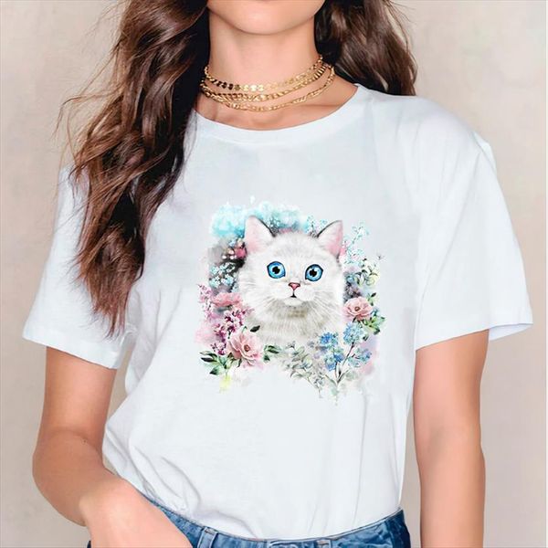 tee cat watercolor summer women t shirt printing cute 90s fashion print womens graphic, White
tee cat watercolor summer women t shirt printing cute 90s fashion print womens graphic, White