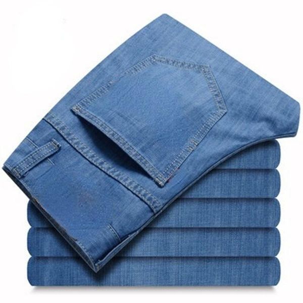 men's jeans fall/winter thick section straight young large size loose business self-cultivation, Blue
men's jeans fall/winter thick section straight young large size loose business self-cultivation, Blue