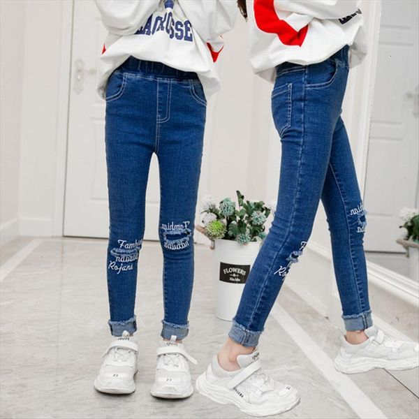 teenage children girls jeans fashion elastic waist denim pants kids skinny for girl ripped trousers clothes 4 13, Blue
teenage children girls jeans fashion elastic waist denim pants kids skinny for girl ripped trousers clothes 4 13, Blue