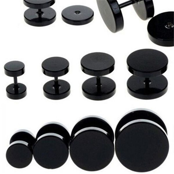 stud one pair black stainless steel round earrings for women dumbbell pierceing men punk fashion jewelry, Golden;silver
stud one pair black stainless steel round earrings for women dumbbell pierceing men punk fashion jewelry, Golden;silver