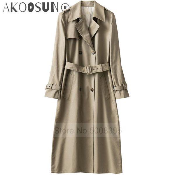 women's trench coats woman classic cotton double breasted belt fasten long sleeves, Tan;black
women's trench coats woman classic cotton double breasted belt fasten long sleeves, Tan;black
