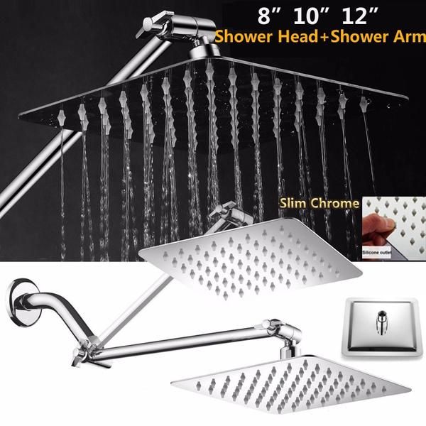 8/10/12 inch stainless steel shower head with arms bathroom faucet rain ultrathin sets
8/10/12 inch stainless steel shower head with arms bathroom faucet rain ultrathin sets
