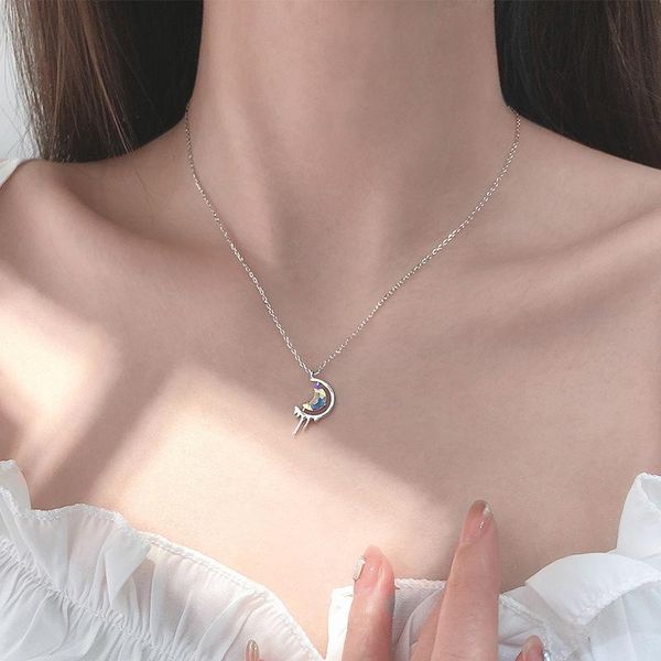 chains original design moonstone moon charm zircon necklace handmade moonlight clavicle chain for women gift jewelry, Silver
chains original design moonstone moon charm zircon necklace handmade moonlight clavicle chain for women gift jewelry, Silver