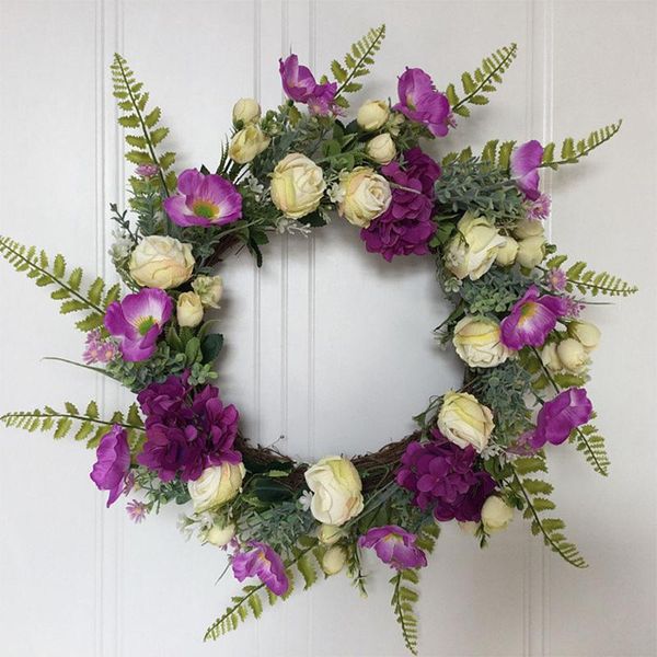 decorative flowers & wreaths artificial garland weeding party decoration po props garden colorful christmas wreath door wall ornament
decorative flowers & wreaths artificial garland weeding party decoration po props garden colorful christmas wreath door wall ornament